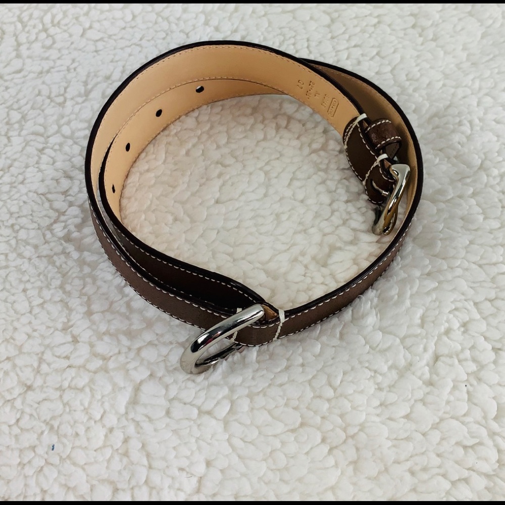 Coach leather dog collar with bone charm Black - Picture 3 of 5